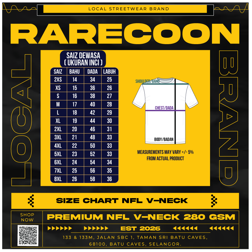 RARECOON 49 V-Neck Jersey – Limited Drop