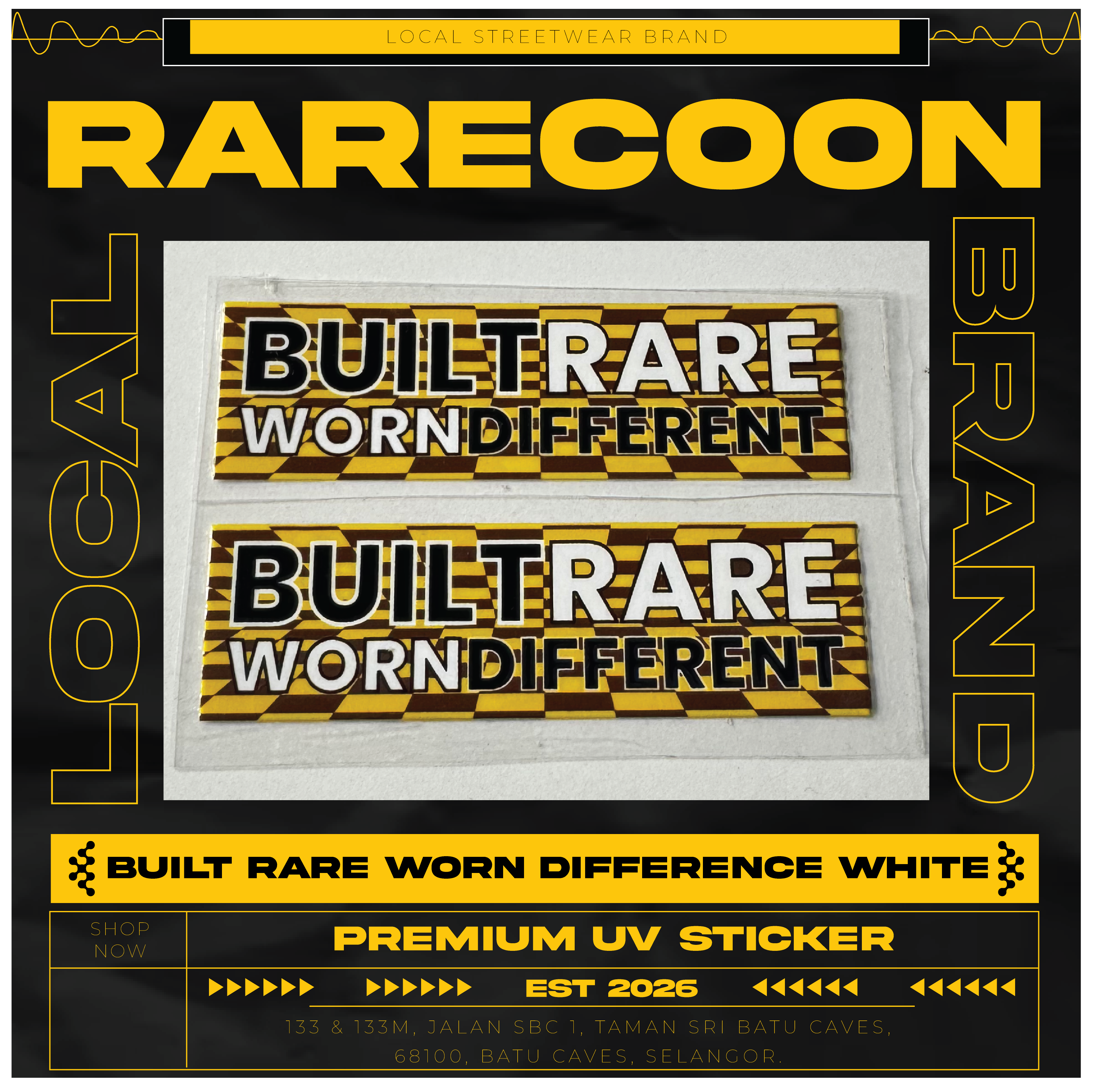 RARECOON PREMIUM STICKER 1 PCS